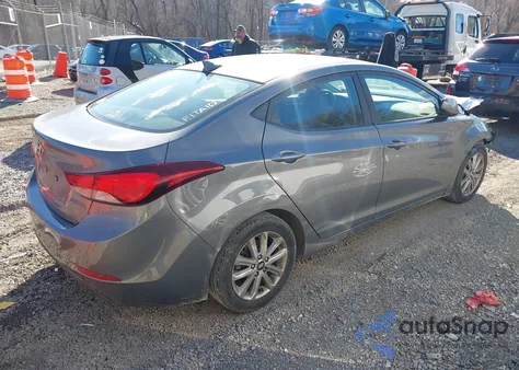 2014 Hyundai Elantra Se z USA, uszkodzony, nr VIN 5NPDH4AE4EH457691